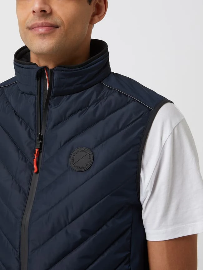 MCNEAL Steppweste Mit Reißverschlusstaschen - Marineblau 3 MCNEAL Steppweste Mit Reißverschlusstaschen - Marineblau – Bild 3