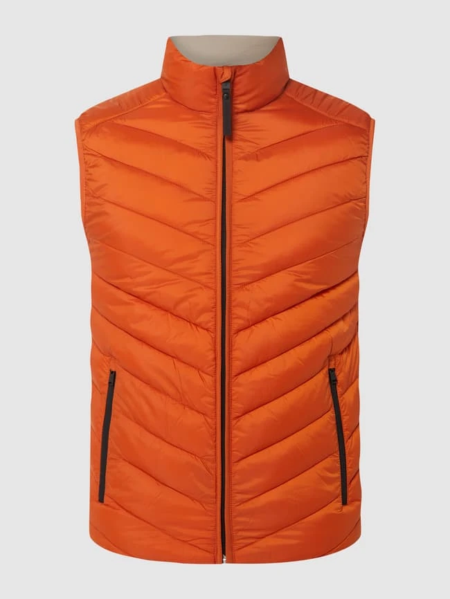 Tom Tailor Light-Steppweste Mit Stehkragen - Wasserabweisend - Orange 2 Tom Tailor Light-Steppweste Mit Stehkragen - Wasserabweisend - Orange – Bild 2