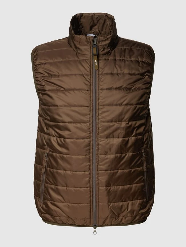 Aspesi Steppweste Mit Zweiwege-Reißverschluss - Dunkelgrün Meliert 2 Aspesi Steppweste Mit Zweiwege-Reißverschluss - Dunkelgrün Meliert – Bild 2