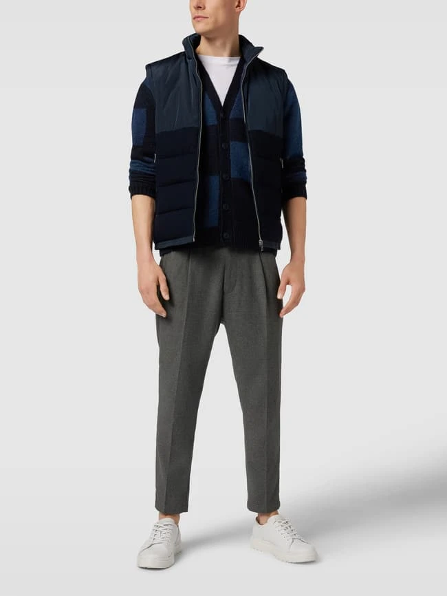 BOSS Steppweste Mit Reißverschlusstaschen Modell 'Cinko' - Marineblau 1 BOSS Steppweste Mit Reißverschlusstaschen Modell 'Cinko' - Marineblau