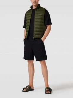 Barbour Steppweste Mit 2-Wege-Reißverschluss - Olivgrün