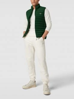 Lacoste Steppweste Mit Logo-Stitching - Grün
