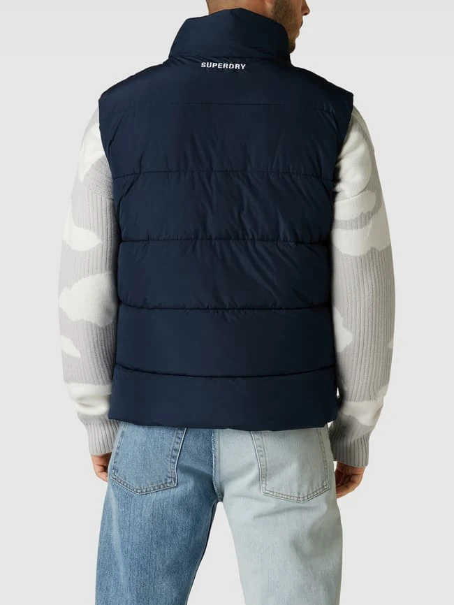 Superdry Steppweste Mit Reißverschlusstaschen - Marineblau 5 Superdry Steppweste Mit Reißverschlusstaschen - Marineblau – Bild 5