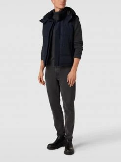 S.Oliver RED LABEL Weste Mit Label-Patch - Marineblau