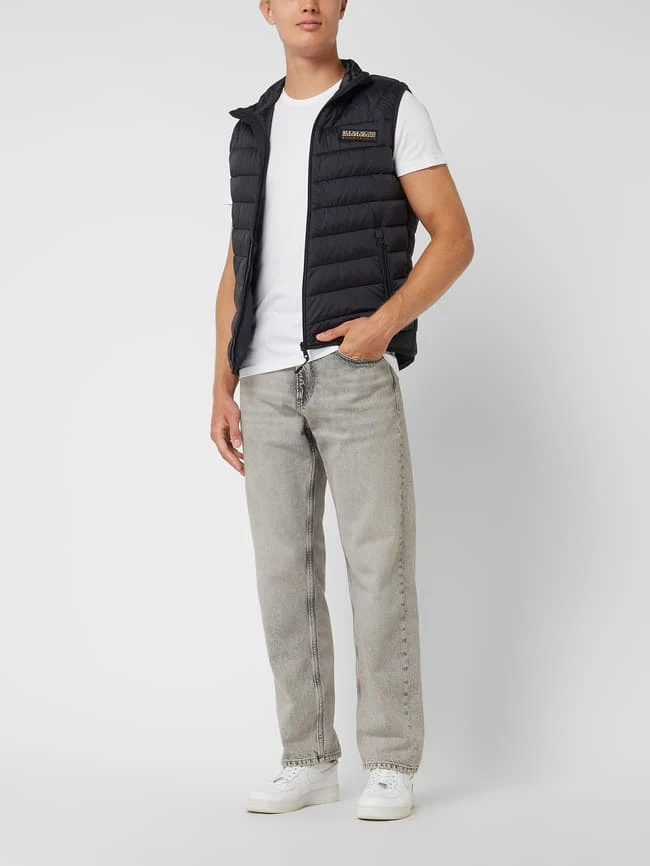 Napapijri Regular Fit Steppweste Mit Stehkragen Modell 'Aerons' - Schwarz 1 Napapijri Regular Fit Steppweste Mit Stehkragen Modell 'Aerons' - Schwarz