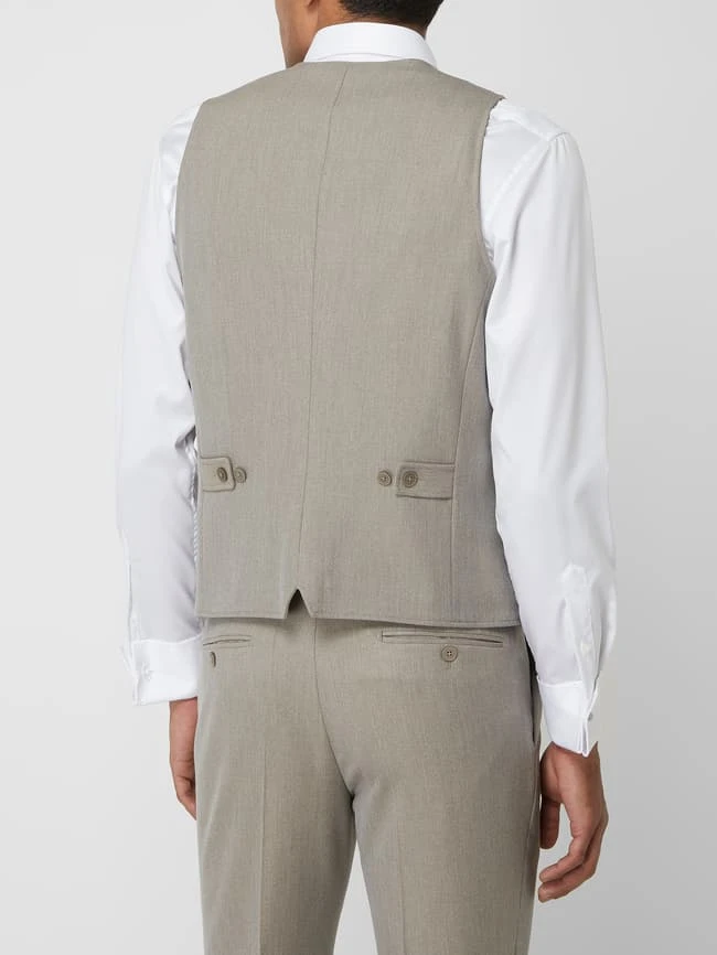 Pierre Cardin Modern Fit Weste Mit Stretch-Anteil Modell 'Gab' - 'Futurerflex' - Schlamm 5 Pierre Cardin Modern Fit Weste Mit Stretch-Anteil Modell 'Gab' - 'Futurerflex' - Schlamm – Bild 5