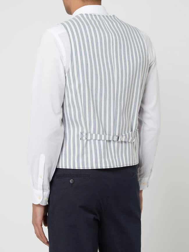 Roy Robson Weste Mit Streifenmuster - Hellblau 5 Roy Robson Weste Mit Streifenmuster - Hellblau – Bild 5