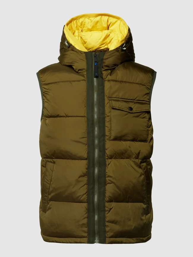 Scotch & Soda Steppweste Mit Kapuze Modell 'bodywarmer' - Olivgrün 2 Scotch & Soda Steppweste Mit Kapuze Modell 'bodywarmer' - Olivgrün – Bild 2