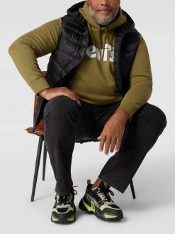 Jack & Jones Plus PLUS SIZE Steppweste Mit Label-Detail Modell 'EHERO' - Schwarz