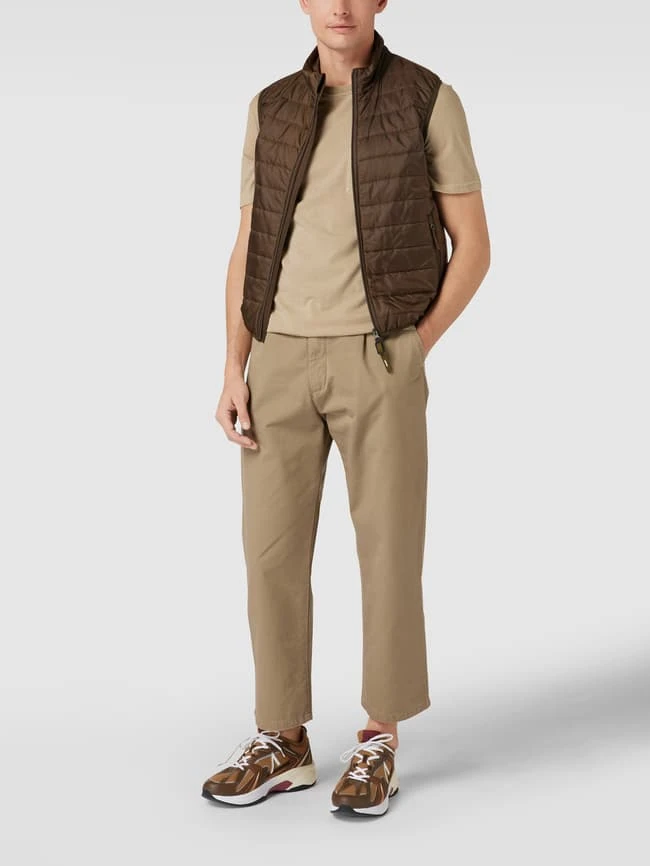 Aspesi Steppweste Mit Zweiwege-Reißverschluss - Dunkelgrün Meliert 1 Aspesi Steppweste Mit Zweiwege-Reißverschluss - Dunkelgrün Meliert