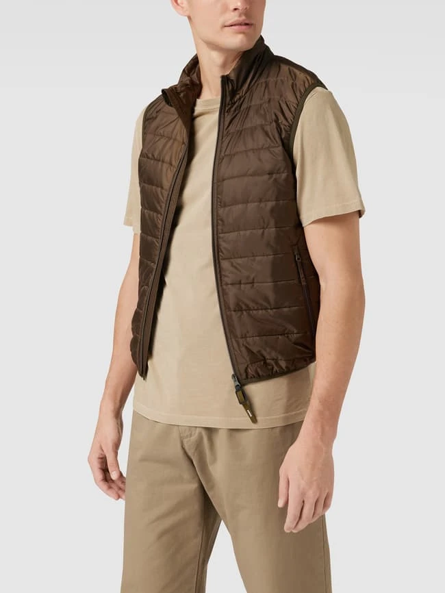 Aspesi Steppweste Mit Zweiwege-Reißverschluss - Dunkelgrün Meliert 4 Aspesi Steppweste Mit Zweiwege-Reißverschluss - Dunkelgrün Meliert – Bild 4