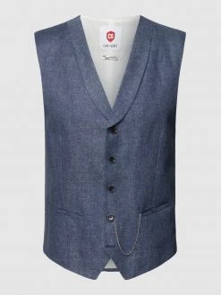 CG - Club Of Gents Weste Mit Schalkragen - Blau