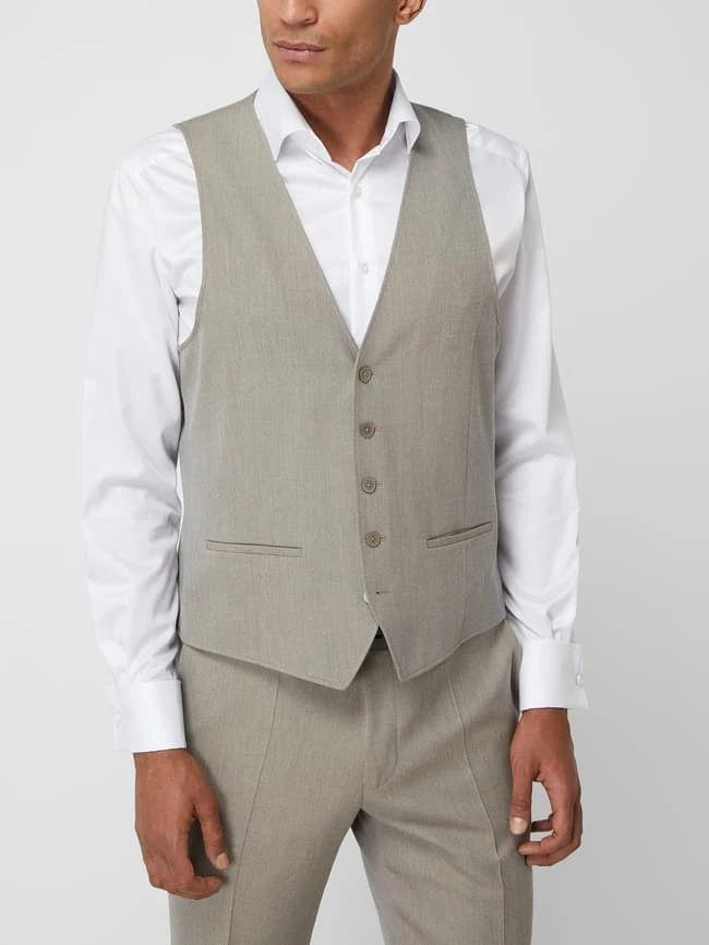 Pierre Cardin Modern Fit Weste Mit Stretch-Anteil Modell 'Gab' - 'Futurerflex' - Schlamm 4 Pierre Cardin Modern Fit Weste Mit Stretch-Anteil Modell 'Gab' - 'Futurerflex' - Schlamm – Bild 4