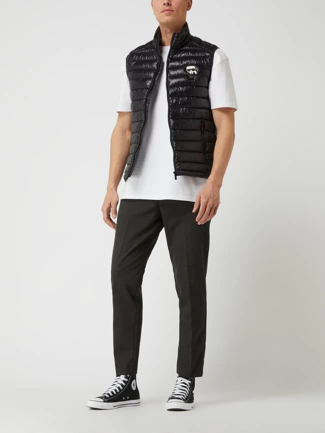 Karl Lagerfeld Steppweste Mit Stehkragen - Schwarz 1 Karl Lagerfeld Steppweste Mit Stehkragen - Schwarz