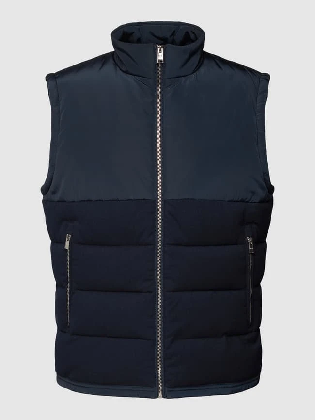 BOSS Steppweste Mit Reißverschlusstaschen Modell 'Cinko' - Marineblau 2 BOSS Steppweste Mit Reißverschlusstaschen Modell 'Cinko' - Marineblau – Bild 2