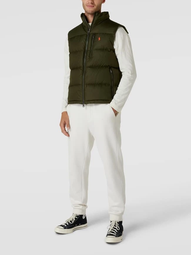 Polo Ralph Lauren Daunenweste Mit Stehkragen - Olivgrün 1 Polo Ralph Lauren Daunenweste Mit Stehkragen - Olivgrün