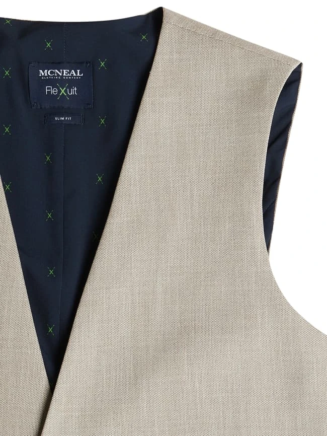 MCNEAL Weste Mit Allover-Muster - Beige 2 MCNEAL Weste Mit Allover-Muster - Beige – Bild 2