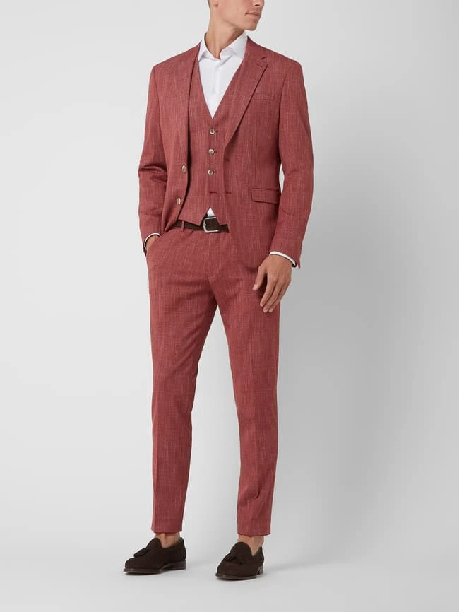 MCNEAL Weste Mit Paspeltaschen Modell 'Emil' - Hellrot 1 MCNEAL Weste Mit Paspeltaschen Modell 'Emil' - Hellrot