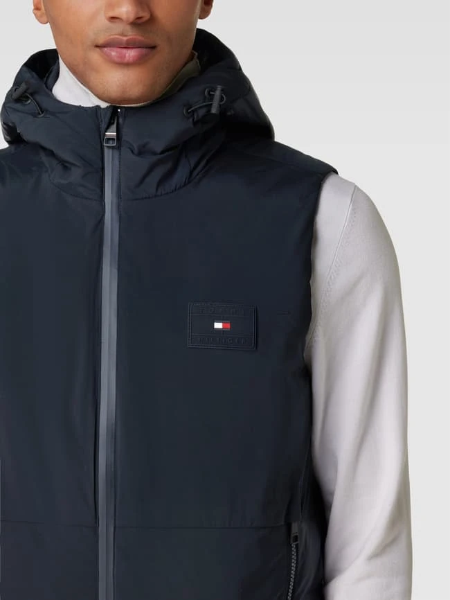 Tommy Hilfiger Weste Mit Label-Patch - Marineblau 3 Tommy Hilfiger Weste Mit Label-Patch - Marineblau – Bild 3