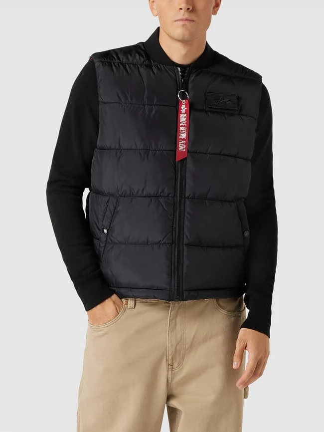 Alpha Industries Steppweste Mit Label-Patch Modell 'Puffer' - Schwarz 4 Alpha Industries Steppweste Mit Label-Patch Modell 'Puffer' - Schwarz – Bild 4