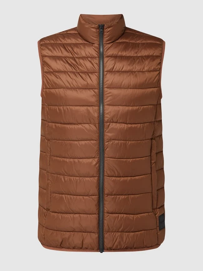 Calamar Light-Steppweste Mit Stehkragen - Wasserabweisend - Mittelbraun 2 Calamar Light-Steppweste Mit Stehkragen - Wasserabweisend - Mittelbraun – Bild 2