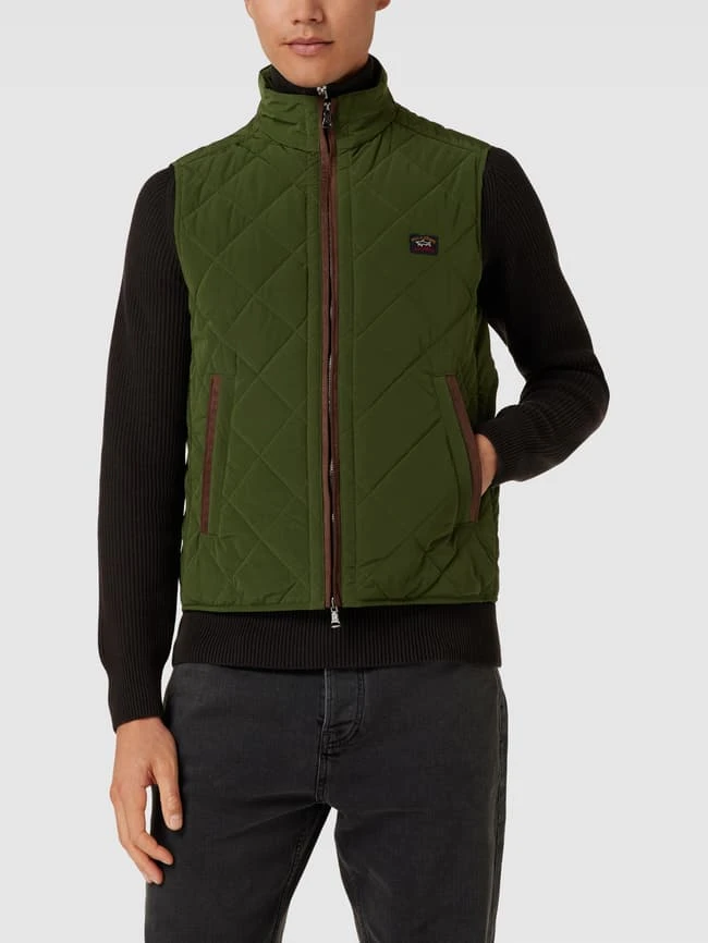 Paul & Shark Weste Mit Label-Patch - Olivgrün 4 Paul & Shark Weste Mit Label-Patch - Olivgrün – Bild 4