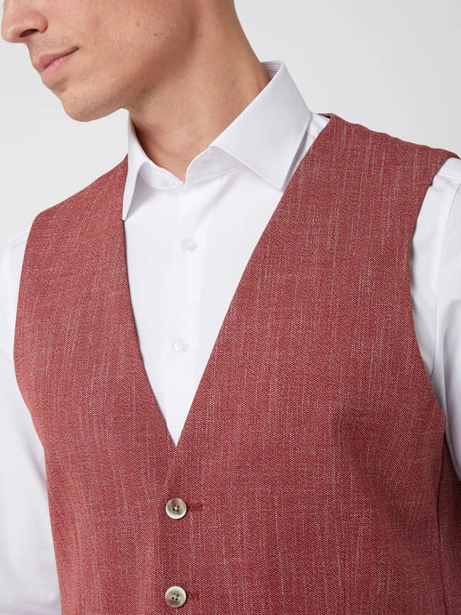 MCNEAL Weste Mit Paspeltaschen Modell 'Emil' - Hellrot 3 MCNEAL Weste Mit Paspeltaschen Modell 'Emil' - Hellrot – Bild 3