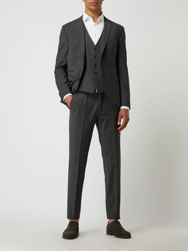 Cinque Weste Mit Schurwoll-Anteil Modell 'Cicastello' - Silber 1 Cinque Weste Mit Schurwoll-Anteil Modell 'Cicastello' - Silber