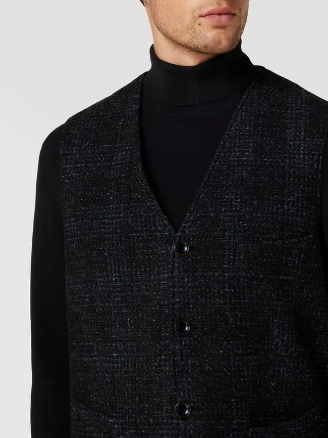 CG - Club Of Gents Weste Mit Label-Detail Modell 'Mosley' - Marineblau 3 CG - Club Of Gents Weste Mit Label-Detail Modell 'Mosley' - Marineblau – Bild 3