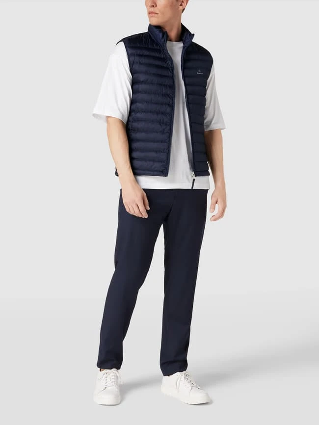 Gant Steppweste Mit Label-Details - Marineblau 1 Gant Steppweste Mit Label-Details - Marineblau