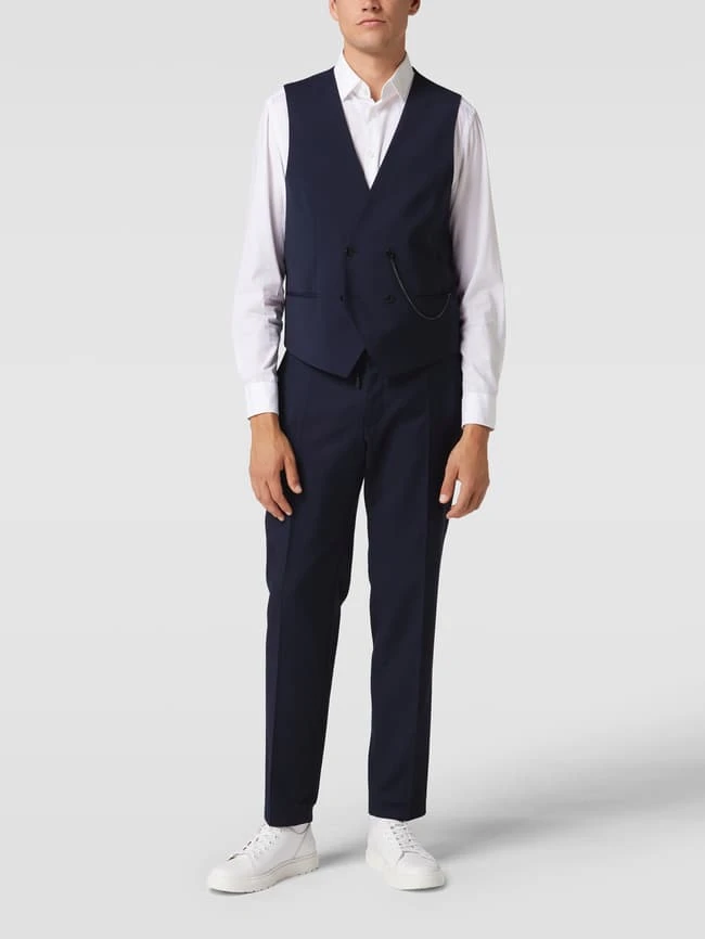 HUGO Weste Mit V-Ausschnitt Modell 'Vin' - Marineblau 1 HUGO Weste Mit V-Ausschnitt Modell 'Vin' - Marineblau