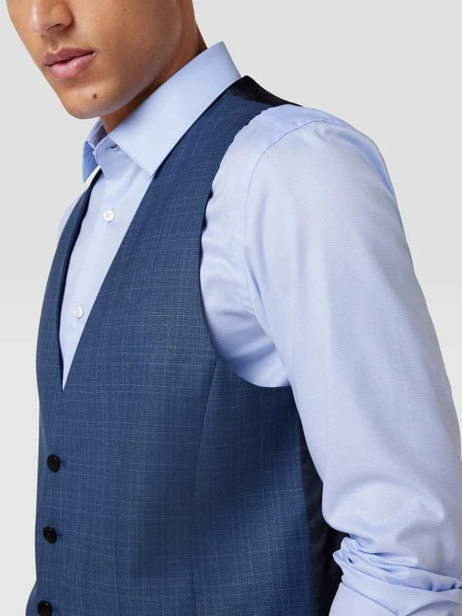 BOSS Slim Fit Weste Mit Logo-Detail Modell 'Huge Vest' - Blau 3 BOSS Slim Fit Weste Mit Logo-Detail Modell 'Huge Vest' - Blau – Bild 3