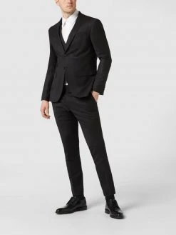 JOOP! Collection Slim Fit Weste Mit Webstruktur Modell 'White' - Schwarz