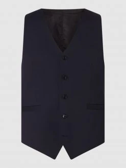 Tiger Of Sweden Weste Mit Kontrastrückseite - Marineblau