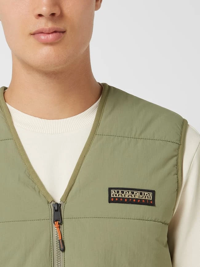 Napapijri Steppweste Mit Pattentaschen Modell 'Ski' - Olivgrün 3 Napapijri Steppweste Mit Pattentaschen Modell 'Ski' - Olivgrün – Bild 3