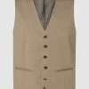 Selected Homme Slim Fit Weste Mit Stretch-Anteil Modell 'Mylologan' - Beige Meliert