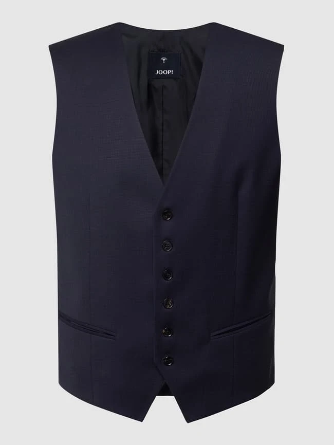 JOOP! Collection Slim Fit Weste Mit Webstruktur Modell 'White' - Marineblau 2 JOOP! Collection Slim Fit Weste Mit Webstruktur Modell 'White' - Marineblau – Bild 2