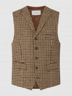 Carl Gross Weste Aus Schurwolle Modell 'Warner' - Dunkelbraun