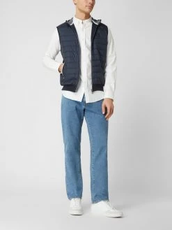 Tommy Hilfiger Shop 14 Bugatti Weste Mit Kontrastbesatz - Marineblau