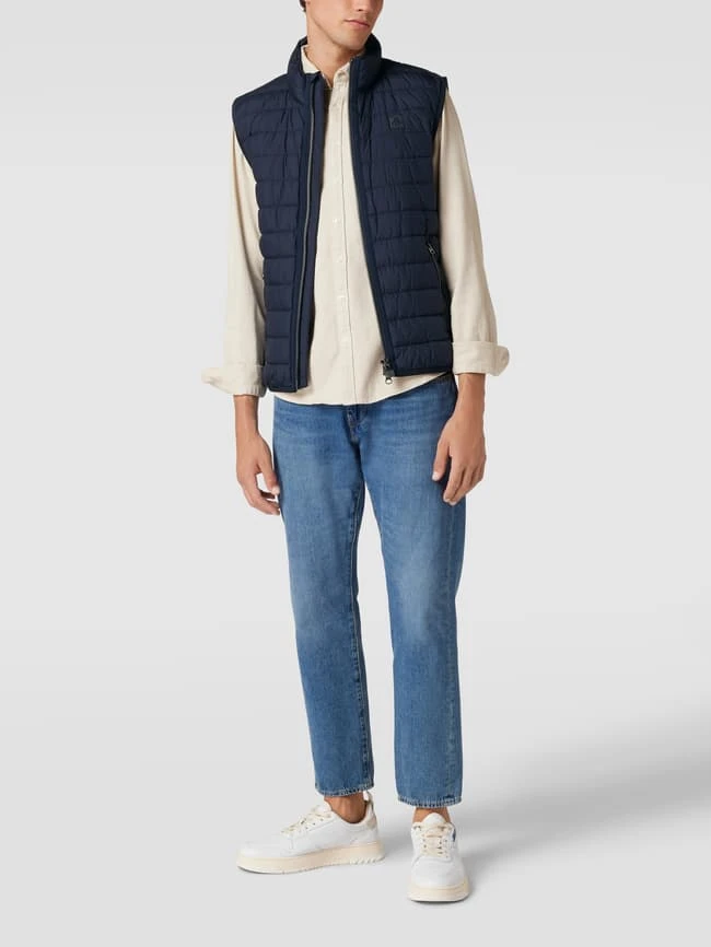 Marc O'Polo Steppweste Mit Label-Patch Modell 'Lightdown' - Marineblau 1 Marc O'Polo Steppweste Mit Label-Patch Modell 'Lightdown' - Marineblau
