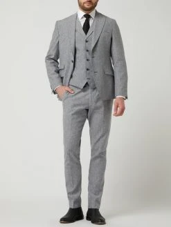 Atelier Torino Weste Mit Leinen-Anteil Modell 'Orazio' - Hellblau