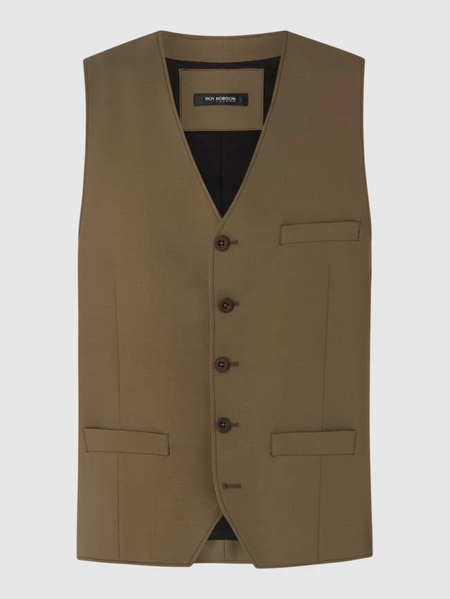 Roy Robson Weste Mit Stretch-Anteil - Camel 1 Roy Robson Weste Mit Stretch-Anteil - Camel