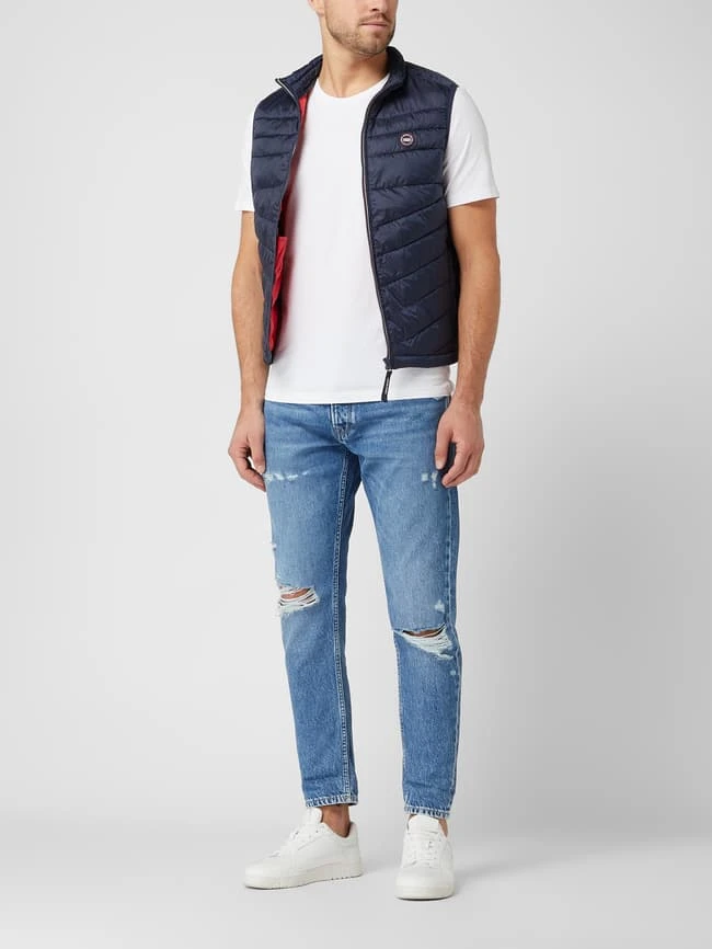 Jack & Jones Steppweste Mit Stehkragen Modell 'Hero' - Dunkelblau 1 Jack & Jones Steppweste Mit Stehkragen Modell 'Hero' - Dunkelblau