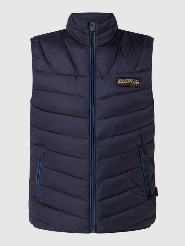 Napapijri Regular Fit Steppweste Mit Stehkragen Modell 'Aerons' - Marineblau 2 Napapijri Regular Fit Steppweste Mit Stehkragen Modell 'Aerons' - Marineblau – Bild 2