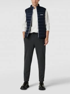 BOSS Athleisurewear Steppweste Mit Stehkragen Modell 'THOR' - Dunkelblau