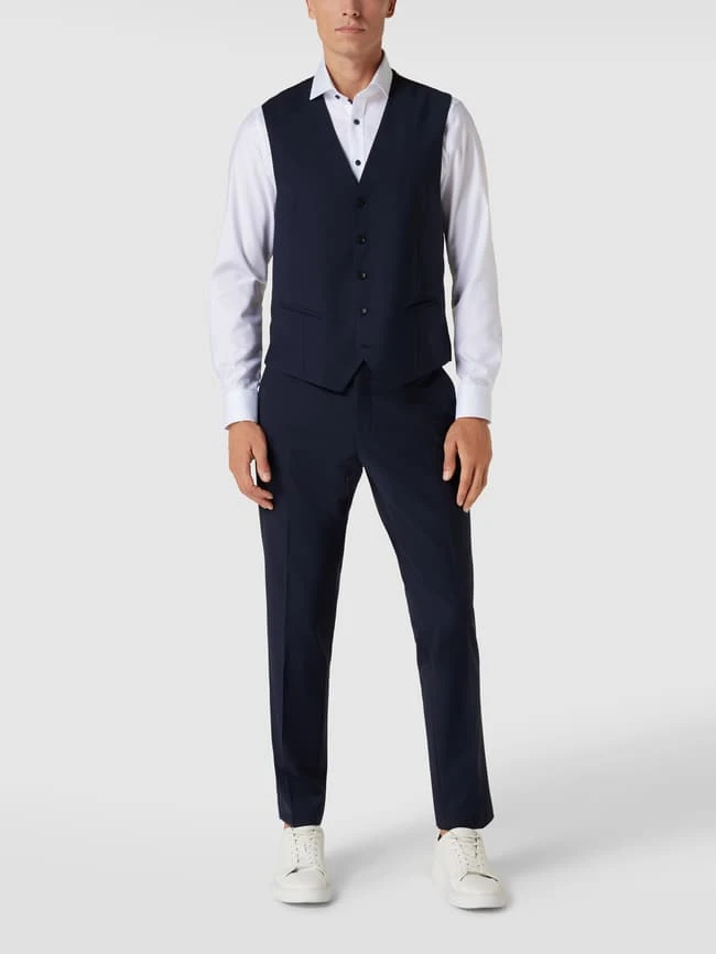 CG - Club Of Gents Weste Mit Leistentaschen Modell 'Carlto' - Royalblau 1 CG - Club Of Gents Weste Mit Leistentaschen Modell 'Carlto' - Royalblau