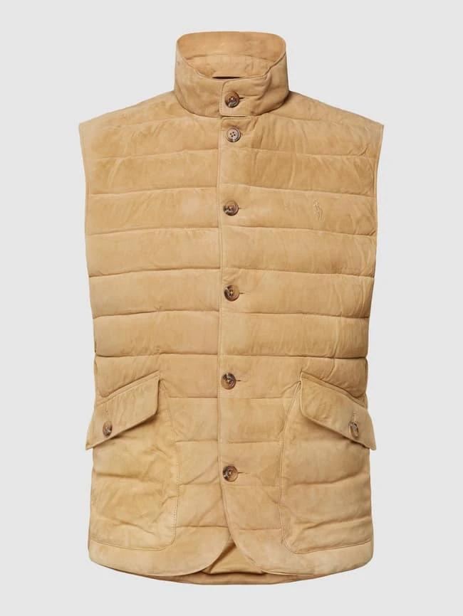 Polo Ralph Lauren Steppweste Mit Stehkragen Modell 'KENT VEST-INSULATED-VEST' - Khaki 2 Polo Ralph Lauren Steppweste Mit Stehkragen Modell 'KENT VEST-INSULATED-VEST' - Khaki – Bild 2