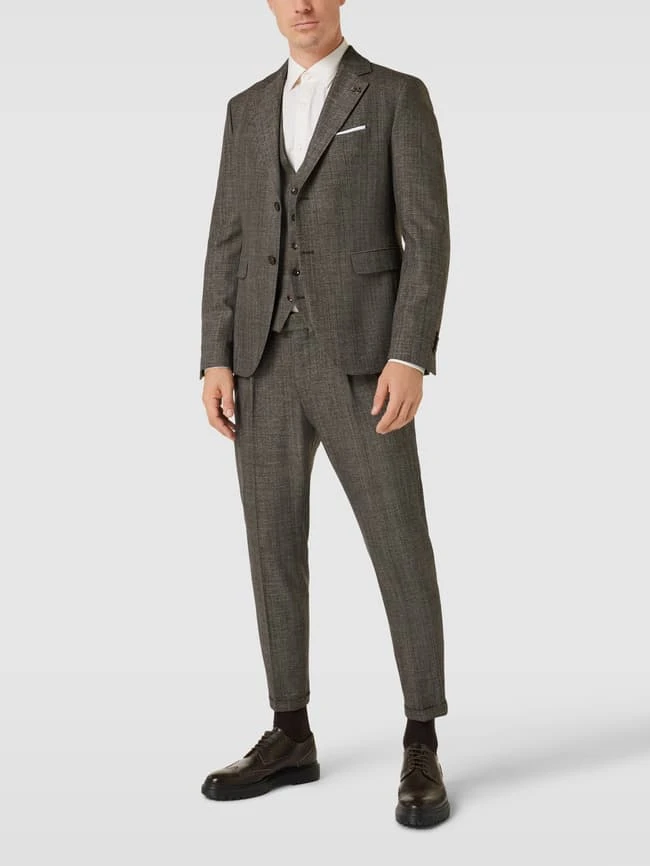 Cinque Weste Mit Paspeltaschen Modell 'Vitra' - Taupe 1 Cinque Weste Mit Paspeltaschen Modell 'Vitra' - Taupe