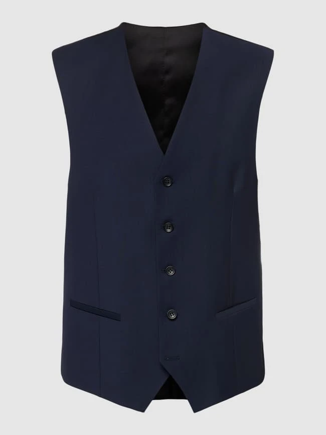 CG - Club Of Gents Weste Mit Leistentaschen Modell 'Carlto' - Royalblau 2 CG - Club Of Gents Weste Mit Leistentaschen Modell 'Carlto' - Royalblau – Bild 2