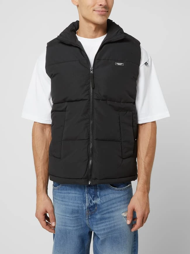 Jack & Jones Steppweste Mit Stehkragen Modell 'Benny' - Schwarz 4 Jack & Jones Steppweste Mit Stehkragen Modell 'Benny' - Schwarz – Bild 4